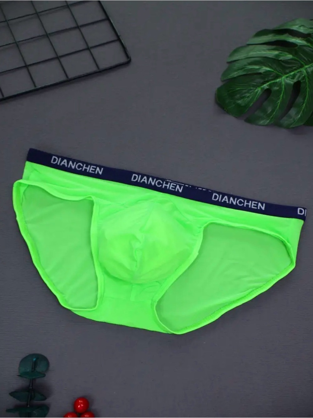 DIANCHEN Neon Green Men's Briefs
